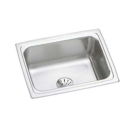 Lustertone Stainless Steel 25 X 19-1/2 X 7-5/8 Single Bowl Top Mount Sink With Perfect Drain -  ELKAY, LFR2519PD